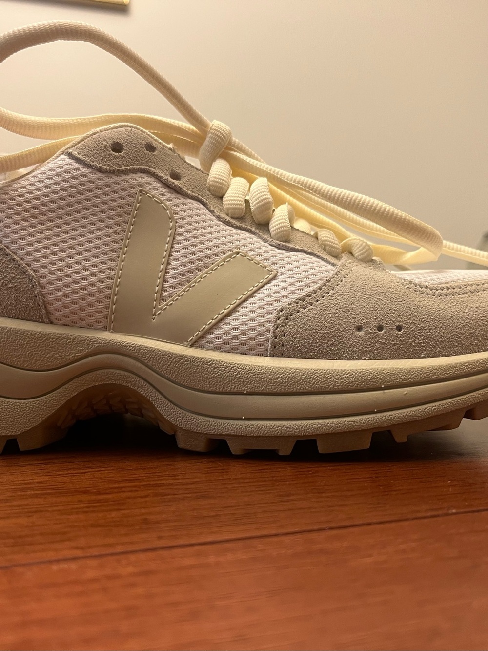 Veja White and Gum-Trim Chunky Sneakers - Picture 6 of 9